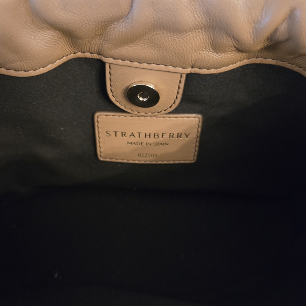 Strathberry Charlotte Drawstring – Soft Nappa Leather (Clay) - Picture 6 of 7